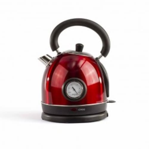 Bouilloire Rétro LIVOO Sans Fil 1800W-1.8L Rouge (DOD157) Bouilloire Rétro LIVOO Sans Fil 1800W-1.8L Rouge (DOD157)